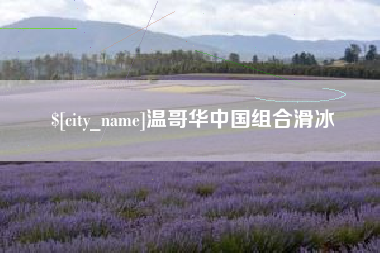 昆山温哥华中国组合滑冰