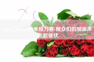昆山500米接力赛-观众们的加油声此起彼伏
