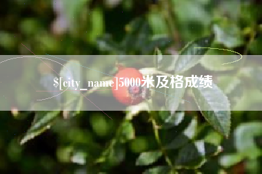 昆山5000米及格成绩