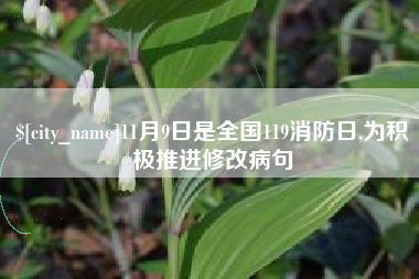 昆山11月9日是全国119消防日,为积极推进修改病句