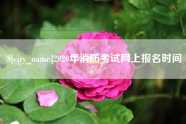 昆山2020年消防考试网上报名时间