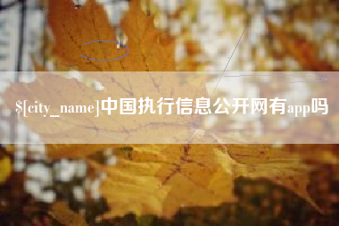 昆山中国执行信息公开网有app吗