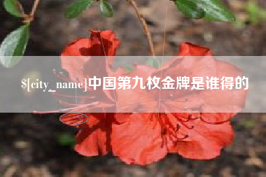 昆山中国第九枚金牌是谁得的