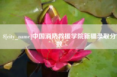 昆山中国消防救援学院新疆录取分数