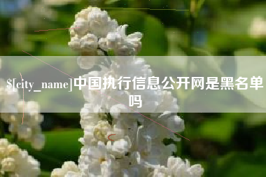 昆山中国执行信息公开网是黑名单吗