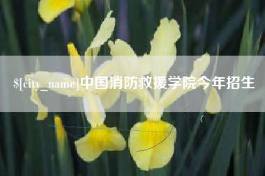昆山中国消防救援学院今年招生