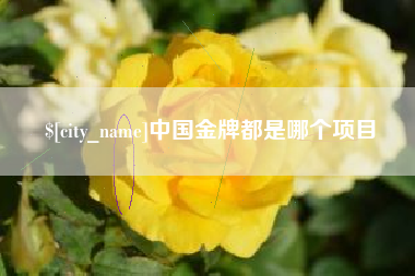 昆山中国金牌都是哪个项目