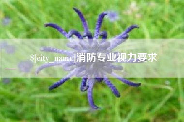 昆山消防专业视力要求