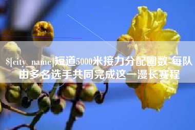 昆山短道5000米接力分配圈数-每队由多名选手共同完成这一漫长赛程