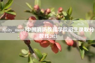 昆山中国消防救援学院招生录取分数线2021