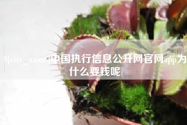 昆山中国执行信息公开网官网app为什么要钱呢