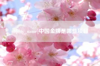 昆山中国金牌是哪些项目